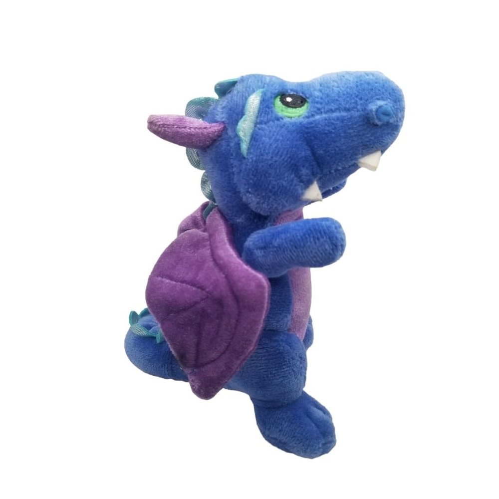 Aurora Dragon Plush Legendary Friends Blue Purple 7"  Stuffed Animal Embroidered